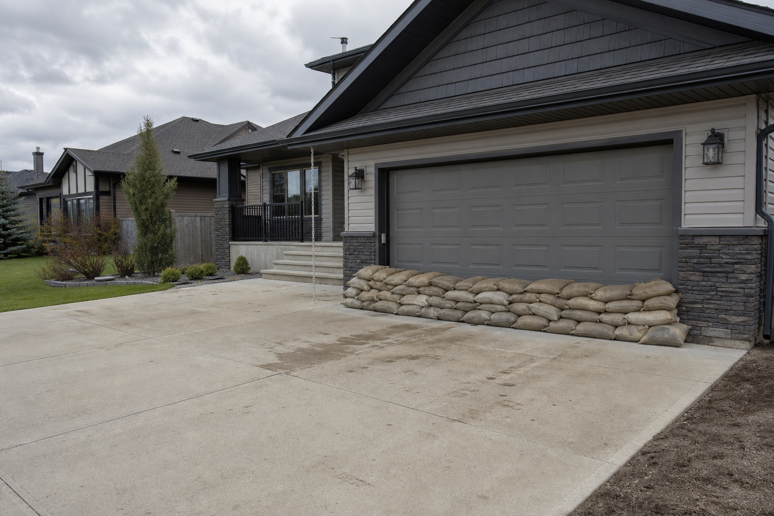 Spruce Grove and Stony Plain Sandbags for Fast-Moving Storm Water